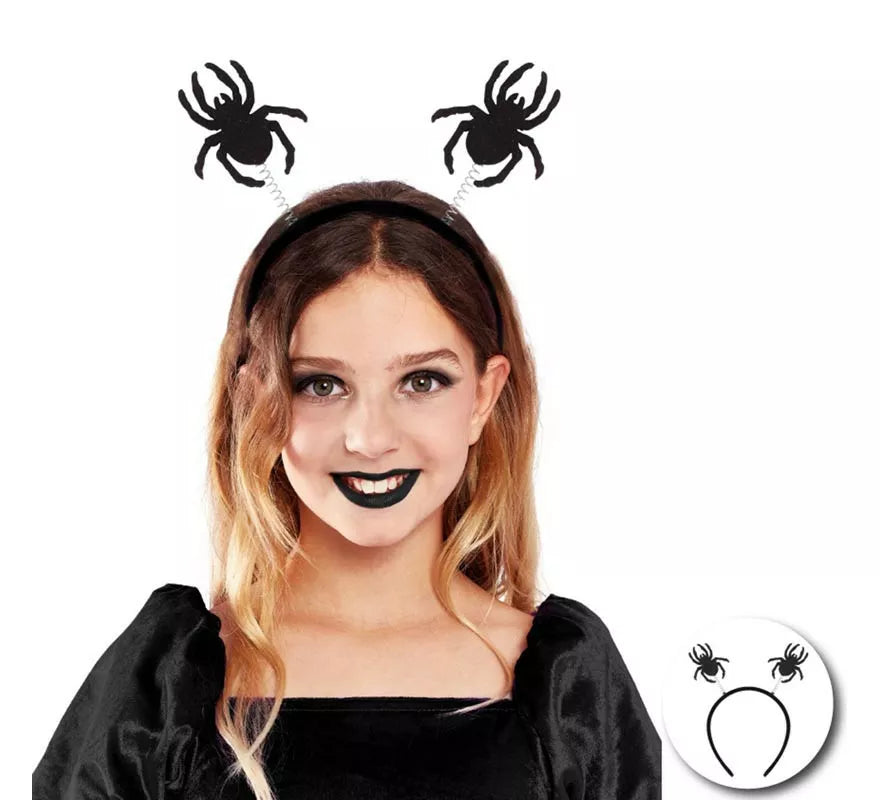 Translation missing: en.Diadema de Araña negras infantil