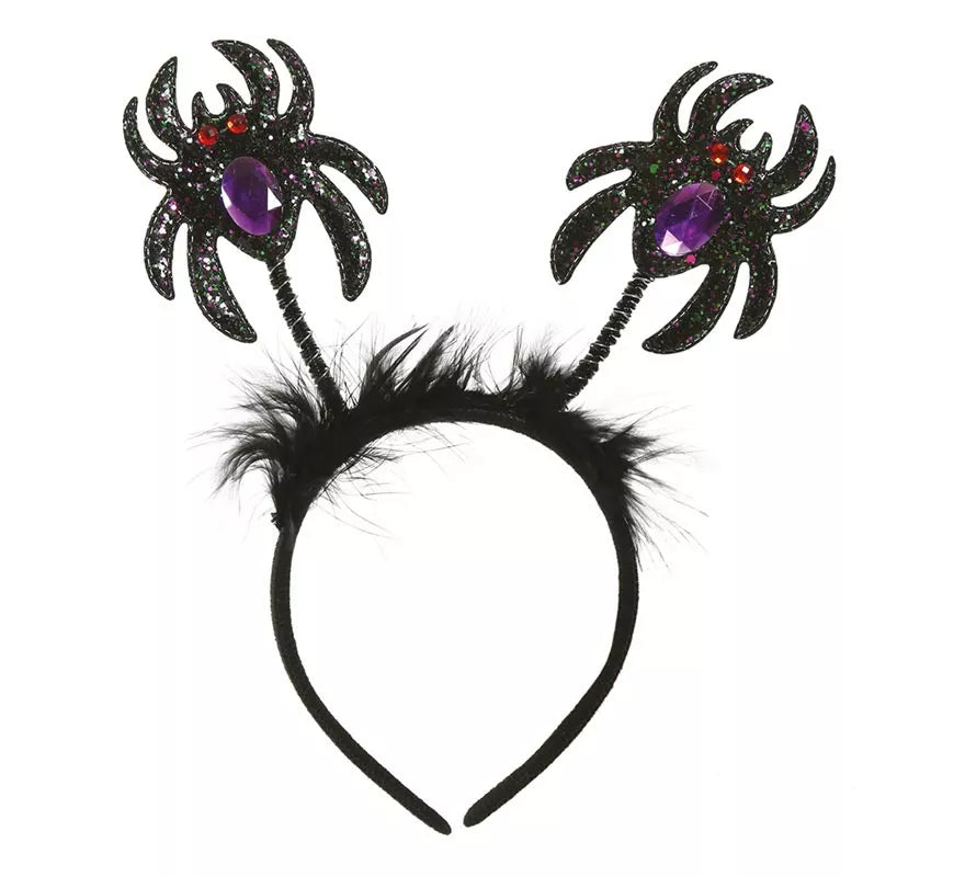 Translation missing: en.Diadema de Arañas Negras Glitter