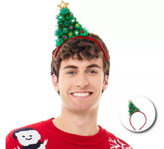 Christmas tree headband with star