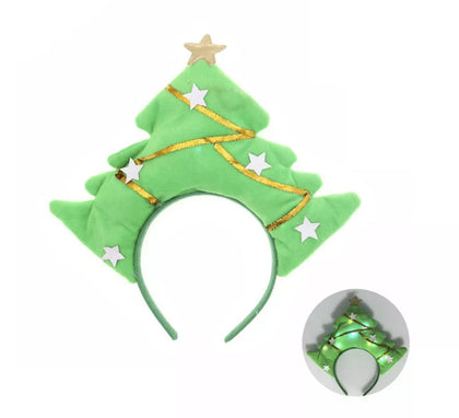 Diadema de Árbol de Navidad con Luz