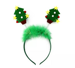 Christmas Tree Headband Yellow Stars