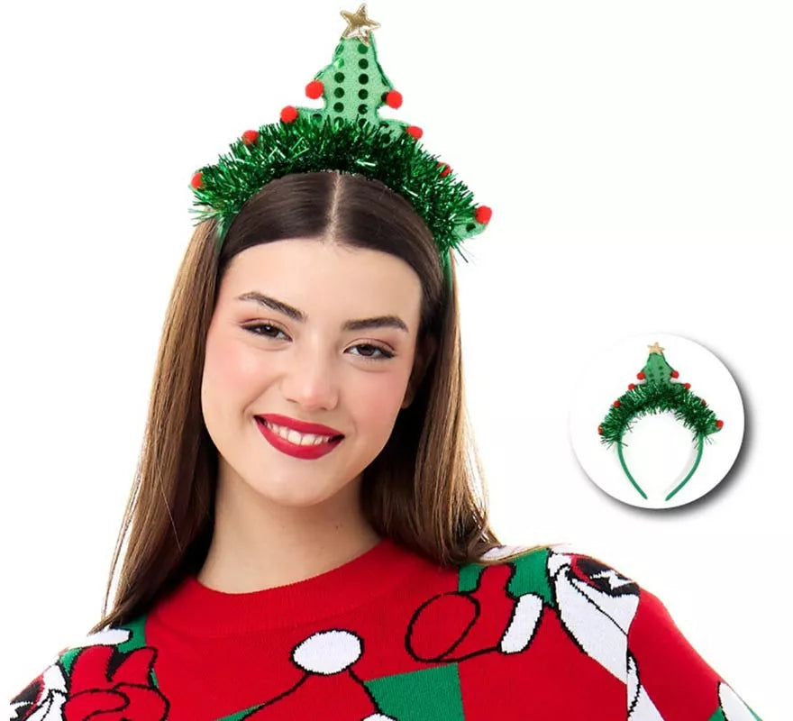 Translation missing: en.Diadema de Árbol Navidad Bombones rojos