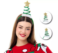 Spiral Christmas Tree Headband in Assorted Models