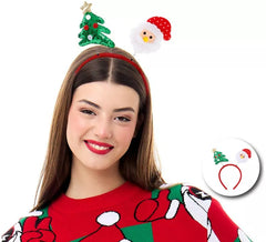 Christmas Tree and Santa Claus Headband