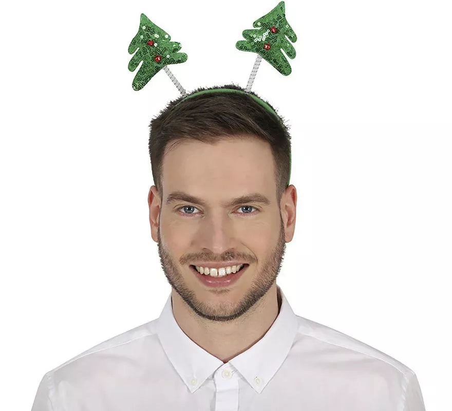 Translation missing: en.Diadema de Árboles de Navidad con lentejuelas