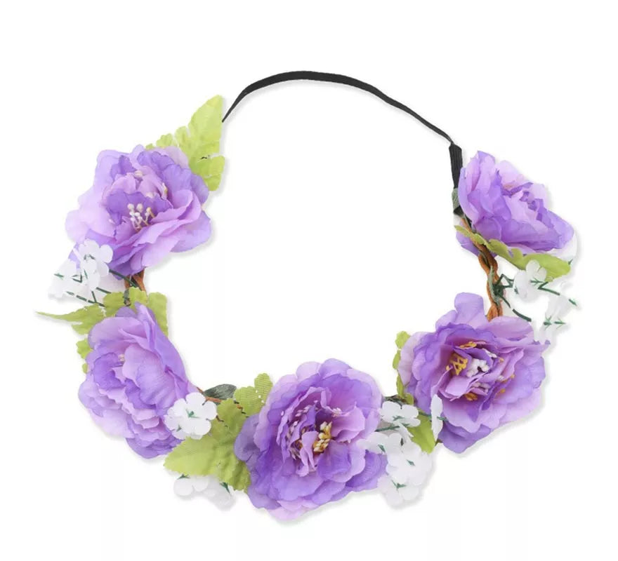 Diadema de Aro con Flores en varios colores