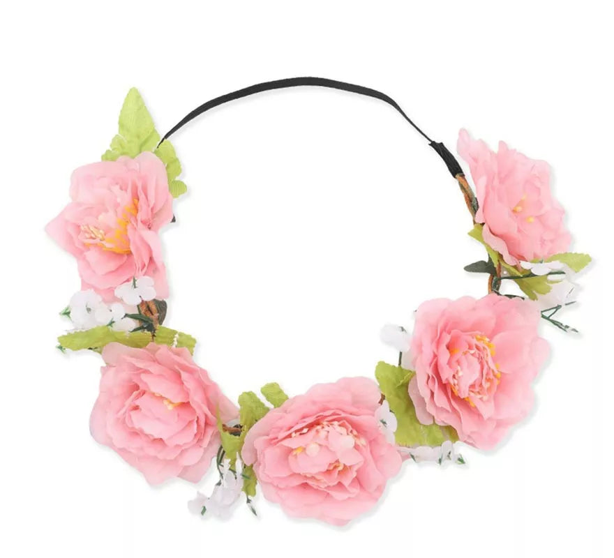 Diadema de Aro con Flores en varios colores