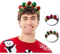 Diadema de Bolas Navideñas en colores surtidos