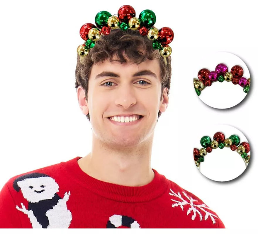 Translation missing: en.Diadema de Bolas Navideñas en colores surtidos