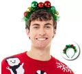 Diadema de Bolas Navideños tricolor