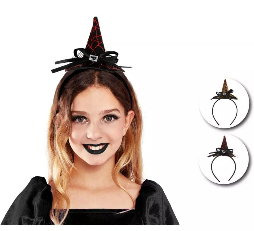 Translation missing: en.Diadema de Bruja con lazo en colores surtidos infantil