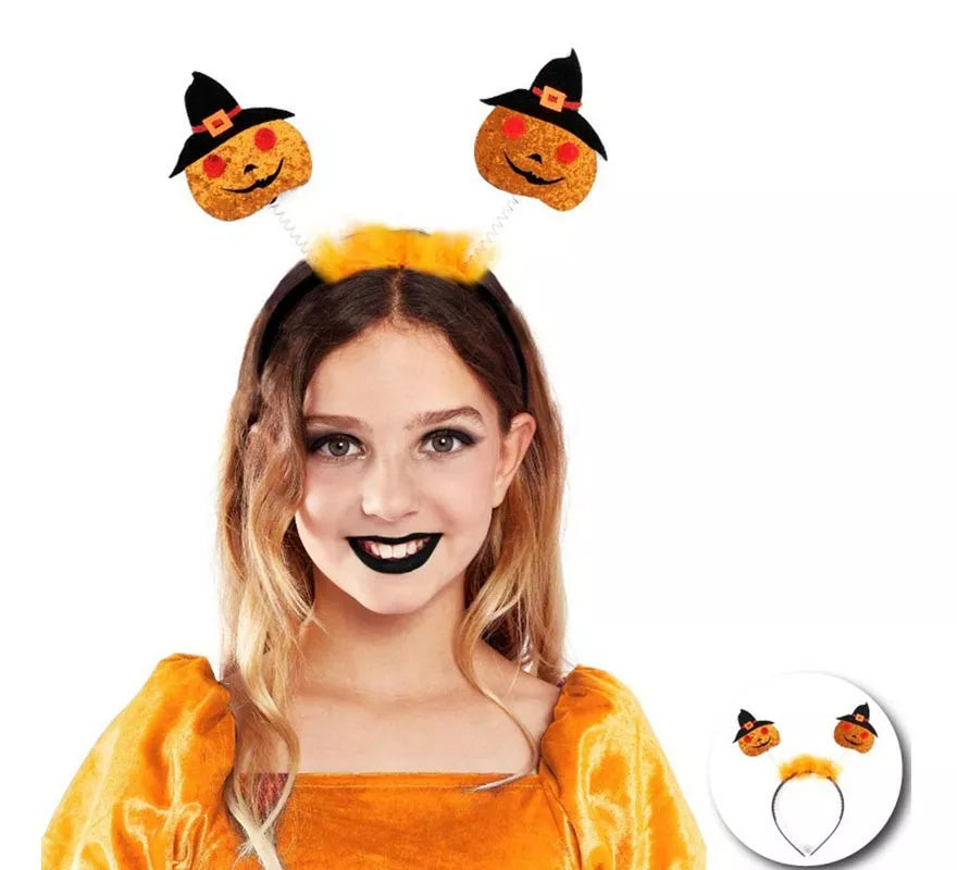 Translation missing: en.Diadema de Calabazas con sombrero infantil