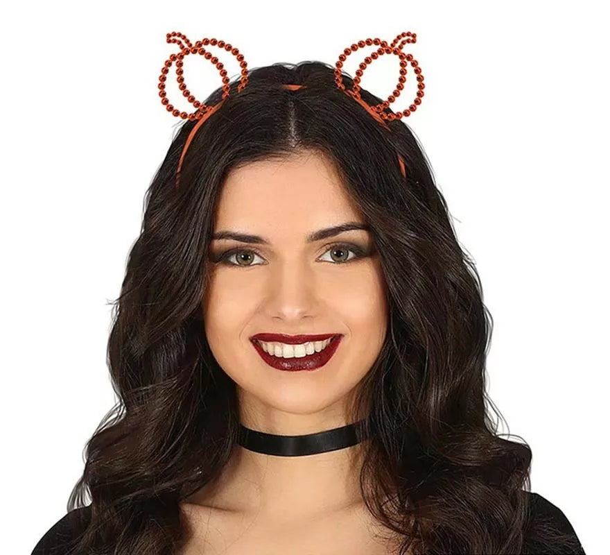 Diadema de Calabazas Piedras naranja