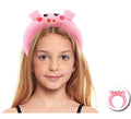 Diadema de Cerdita de peluche infantil