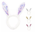 Diadema de Conejo bling bling claro de lentejuelas colores surtidos