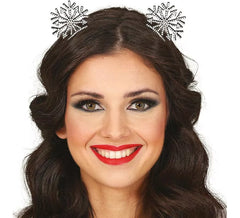Silver Snowflake Headband