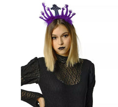 Purple Dark Queen Crown Headband