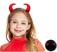 Children's light-up devil horns headband