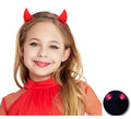Diadema de Cuernos de Demonio cortos con luz infantil