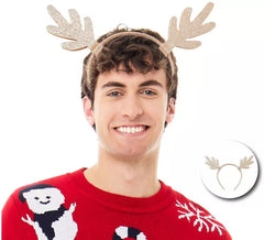 Sparkly Reindeer Antler Headband