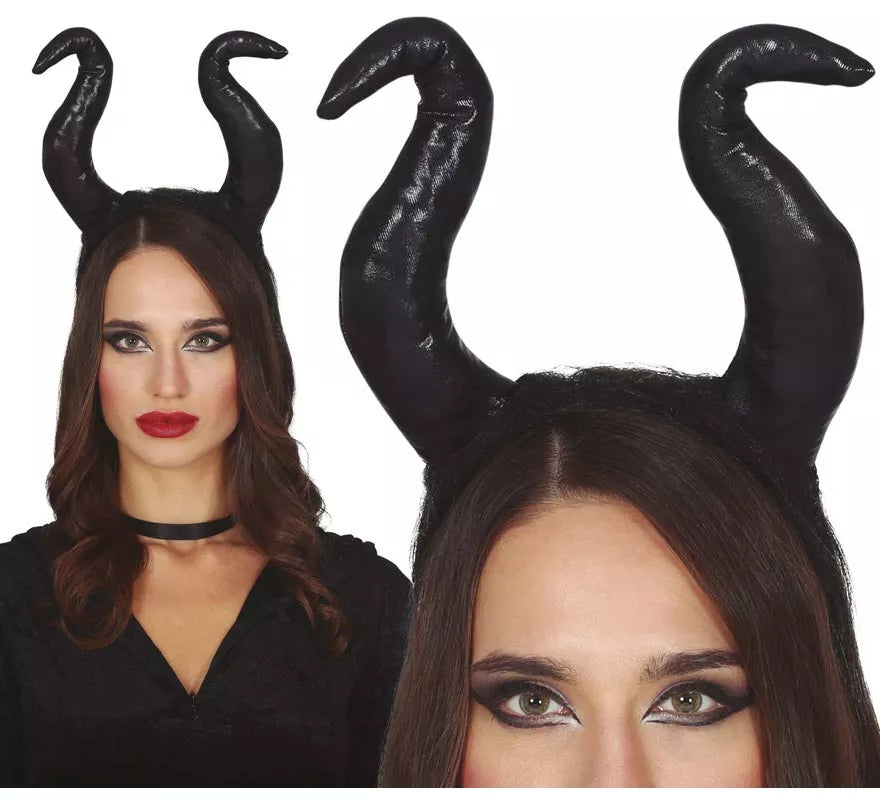 Diadema de Cuernos Negros Malvada