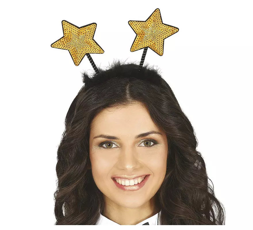 Diadema de Estrellas con Lentejuelas en dos colores