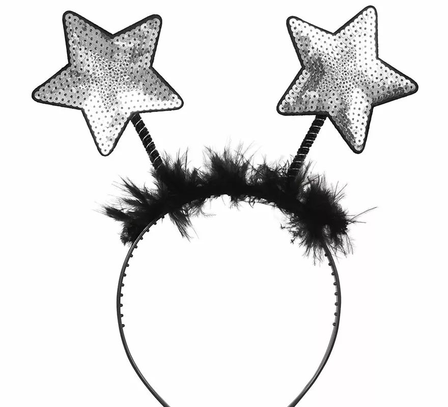 Diadema de Estrellas con Lentejuelas en dos colores
