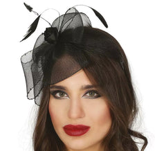 Black Flower Headband