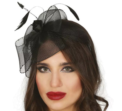 Diadema de Flor Negra