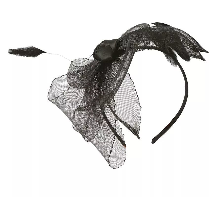 Diadema de Flor Negra
