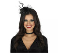 Diadema de Flor negra y velo