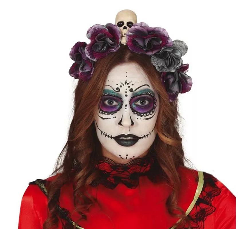 Translation missing: en.Diadema de Flores Grises