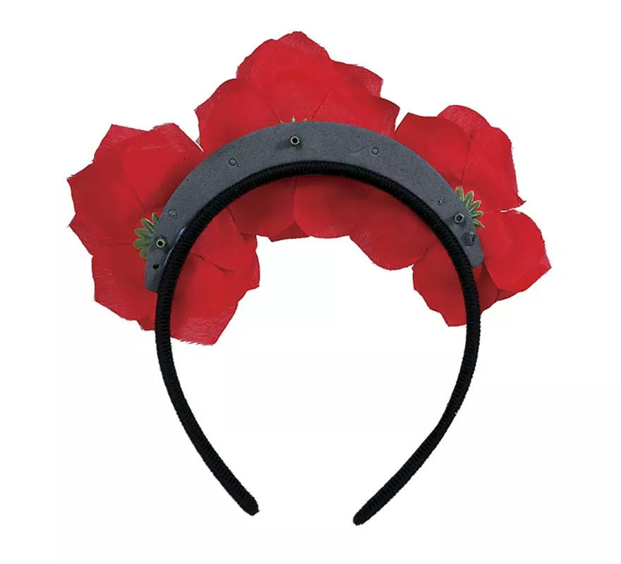 Translation missing: en.Diadema de Flores rojas con Calaveras