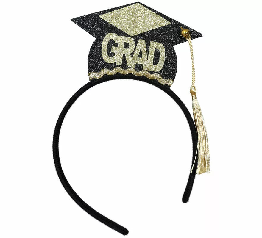 Diadema de Gorro Estudiante Graduado o birrete adulto