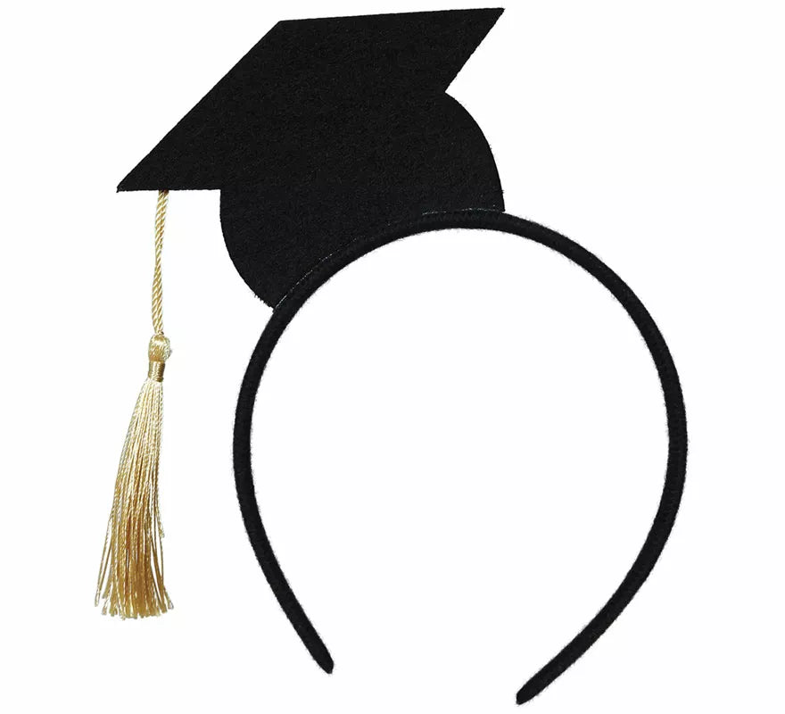 Diadema de Gorro Estudiante Graduado o birrete adulto