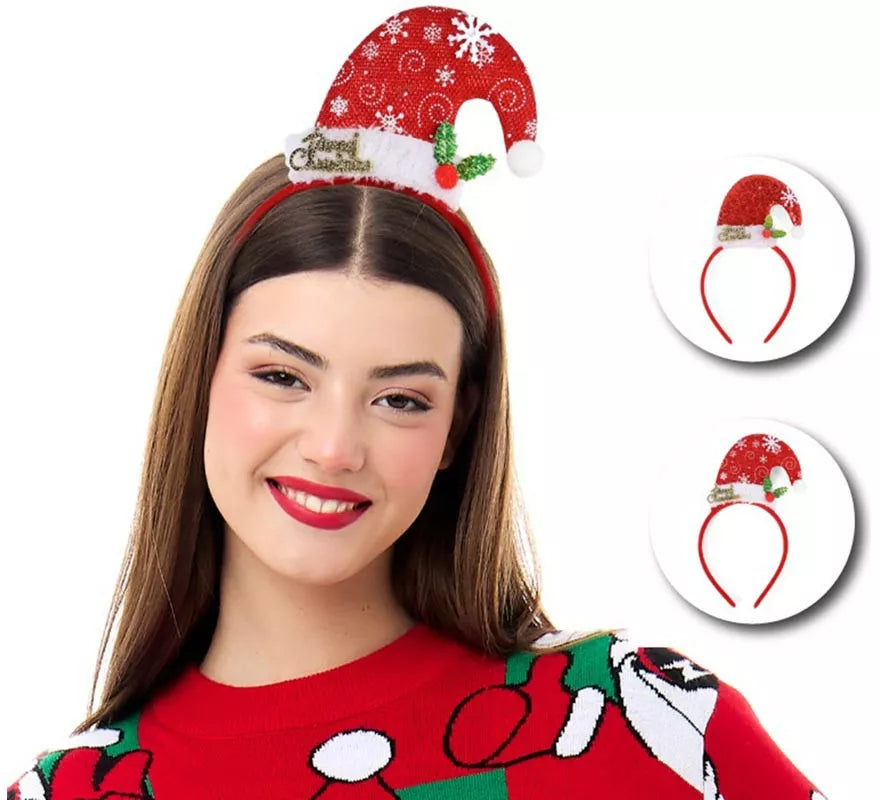 Translation missing: en.Diadema de Gorro Navideño Copo de Nieve en modelos surtidos