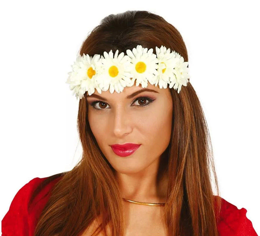 Diadema de Hippie con flores