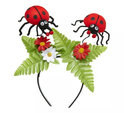 Diadema de Mariquitas con Flores