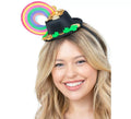 Diadema de Mini Gorro Arcoíris con olla de oro adulto