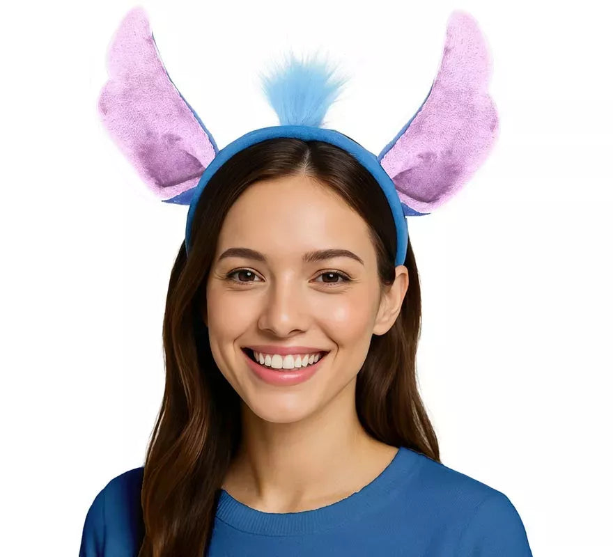 Diadema de Monstruito azul con Pelo