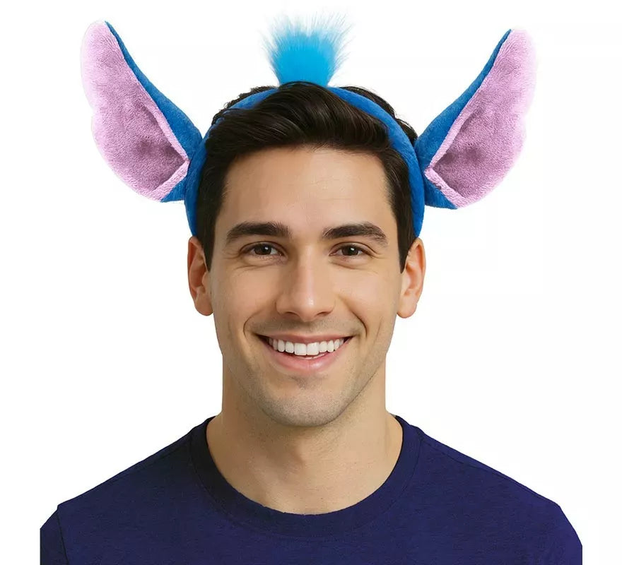Diadema de Monstruito azul con Pelo