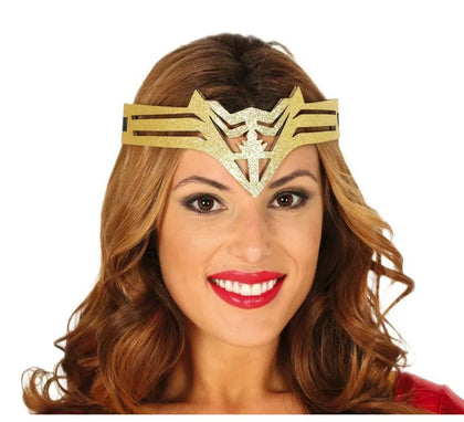 Diadema de Mujer maravilla Dorada