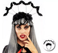 Diadema de Murciélagos con rosas negras