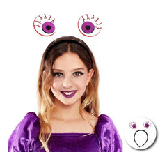 Purple Bloody Eyes Headband for Kids