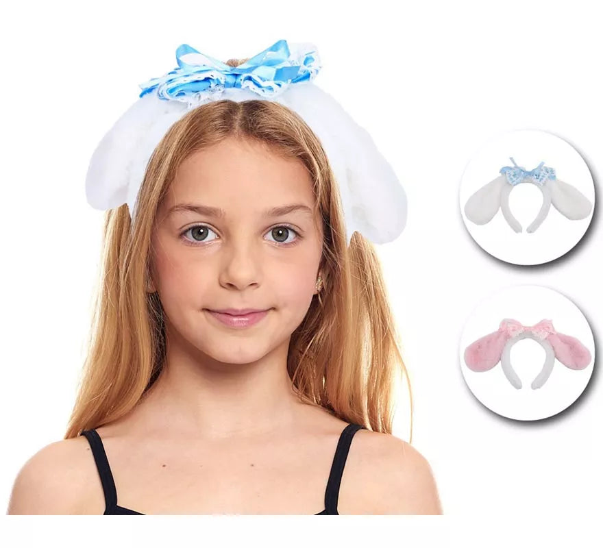 Translation missing: en.Diadema de Orejas Lazo de peluche en colores surtidos infantil