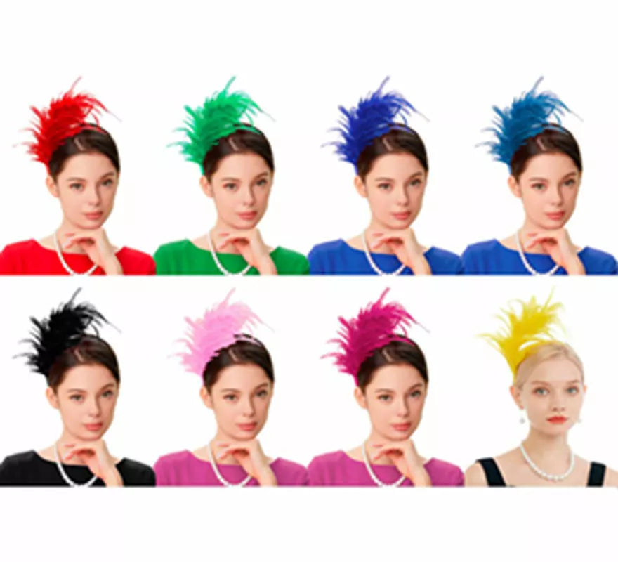 Translation missing: en.Diadema de Plumas Años 20 en varios colores