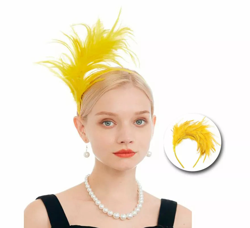 Translation missing: en.Diadema de Plumas Años 20 en varios colores