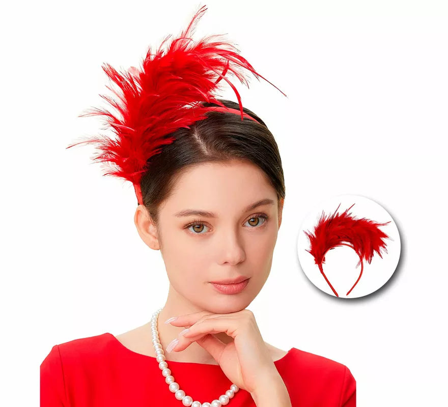 Translation missing: en.Diadema de Plumas Años 20 en varios colores