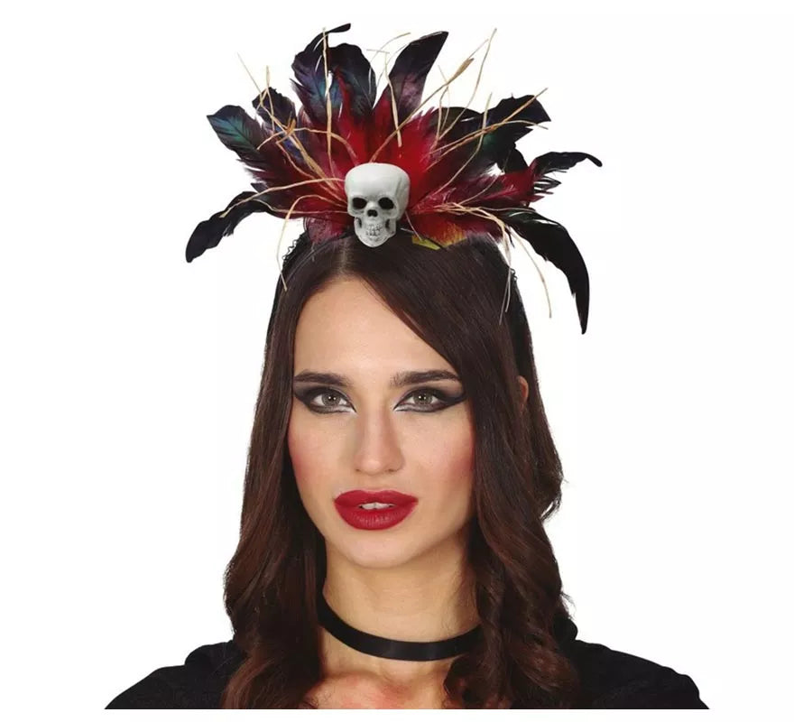 Translation missing: en.Diadema de Plumas con Calavera