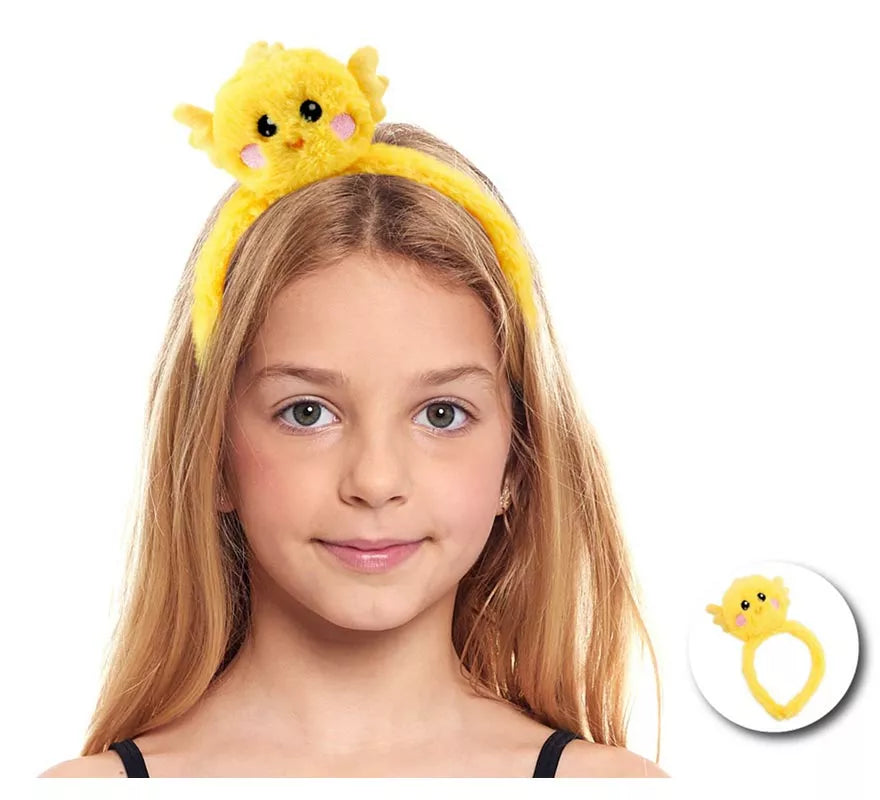 Translation missing: en.Diadema de Pollito de peluche infantil